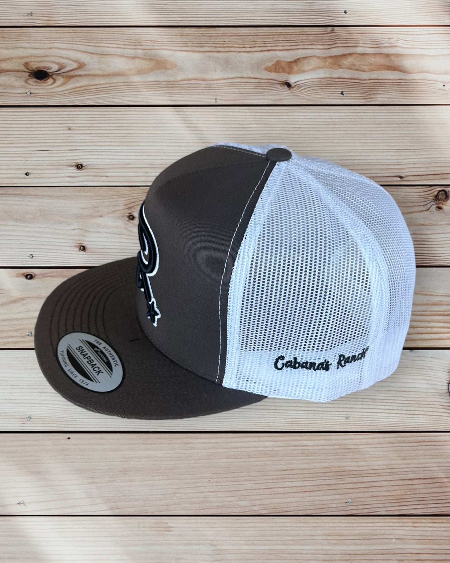 Cabana's Ranch cap (brown and white)